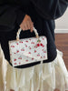 White Cherry Asymmetrical Purse