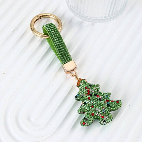 Christmas Tree Bling Keychain