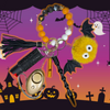 Halloween Bat Beaded Self Defense Keychain