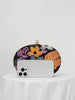 Midnight Floral Clutch Purse