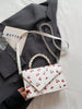 White Cherry Asymmetrical Purse