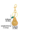 Yellow Pear Charm Keychain