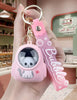 Pink Space Cat Light Up Keychain