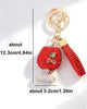 Red Cherry Wine Bling Keychain