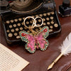 Pink & Green Butterfly Keychain