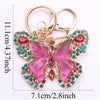 Pink & Green Butterfly Keychain