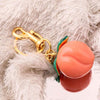 Peach Charm Keychain