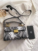 Snake Print Gold Hardware Purse