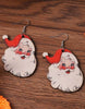 Santa Wooden Earrings