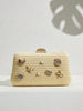 Shell Woven Clutch Bag