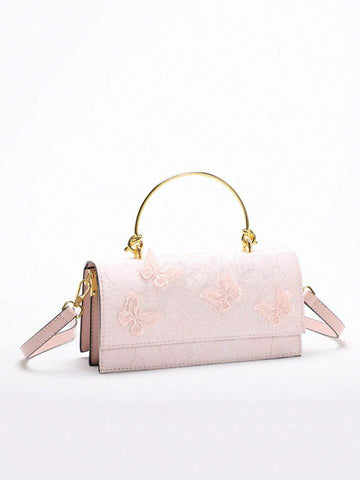 Romantic Pink Butterfly Purse