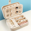 Cream Travel Jewelry Storage Box (BOX ONLY)