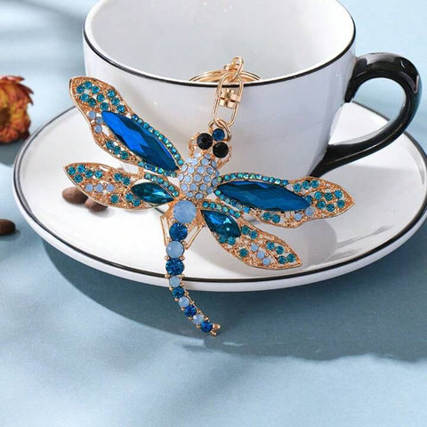 Dragonfly Charm Keychain