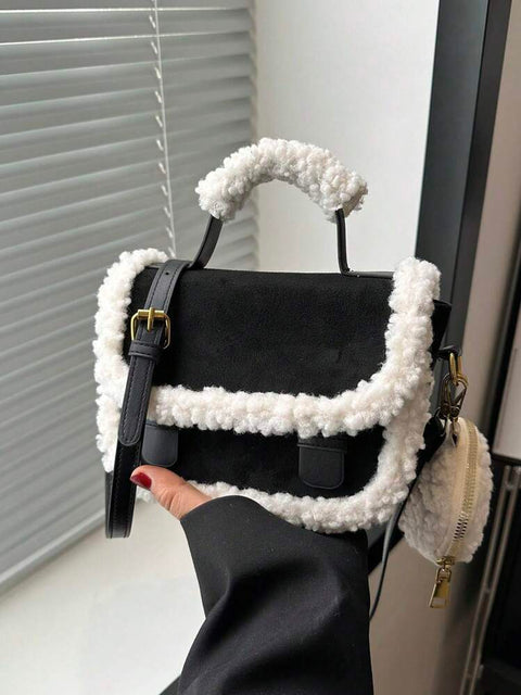 Black & White Fur Purse