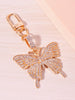 Rhinestone Butterfly Keychain