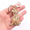 Blue Kangaroo Bling Keychain