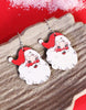 Santa Wooden Earrings