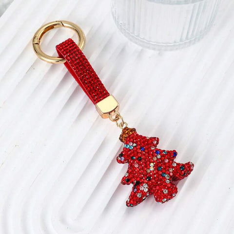Christmas Tree Bling Keychain