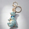 Blue Kangaroo Bling Keychain