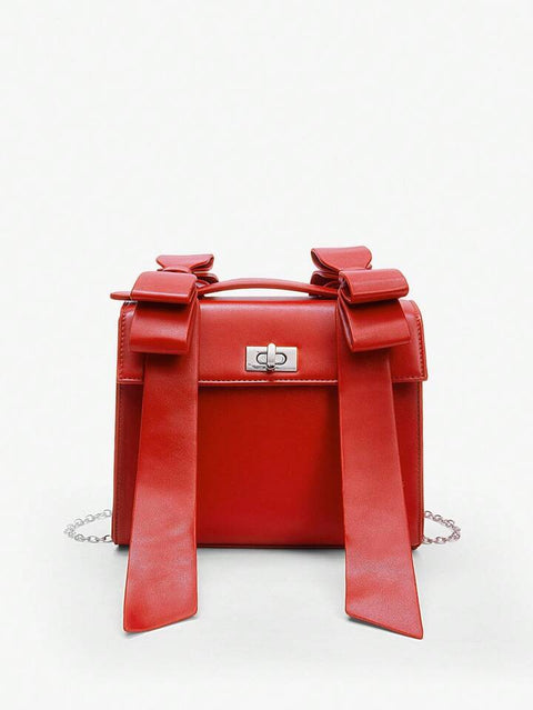 Red Bow Vivian Handbag