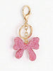 Pink Bling Bow Keychain