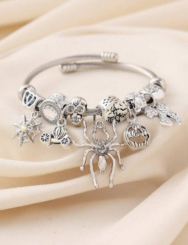 Silver Spider Bracelet
