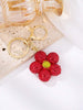 Red Bling Flower Keychain