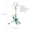 Dragonfly Gem Keychain