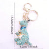Blue Kangaroo Bling Keychain