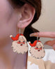 Santa Wooden Earrings