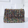 Multicolored Rhinestone Evening Bag