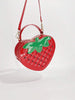 Strawberry Quilted Pattern Handbag