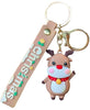 Christmas Reindeer Charm Keychain