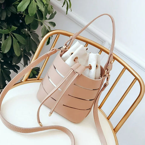 Nude Hallow Bucket Bag