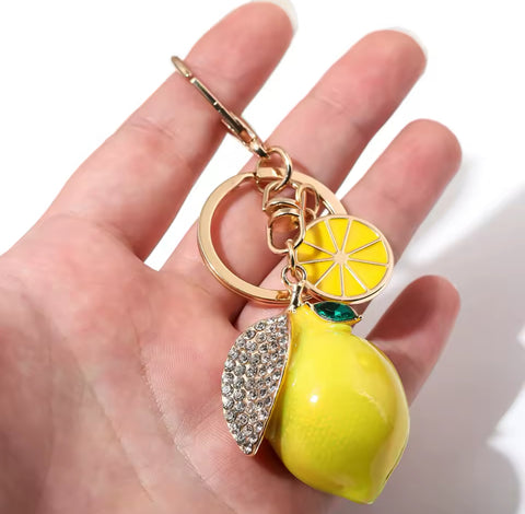 Lemon Charm Keychain
