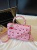 Pink Cherry Asymmetrical Purse
