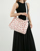 Pink Strawberry Double Pocket Tote Bag