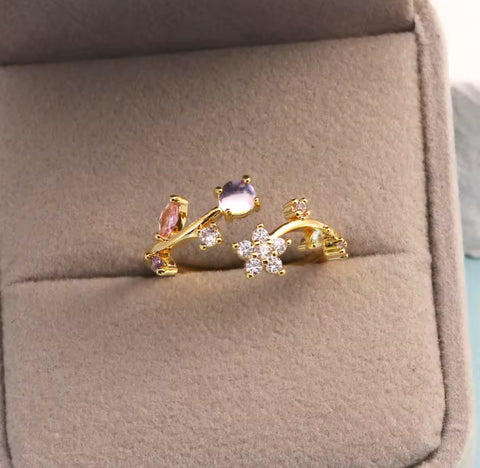 Twilight Blossom Ring