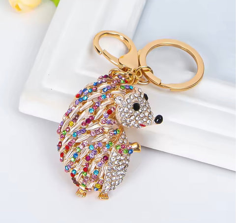 Hedgehog Bling Keychain