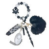 Spooky Spider Beaded Self Defense Keychain