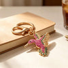 Pink Hummingbird Keychain