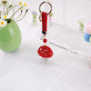 Mushroom Bling Keychain