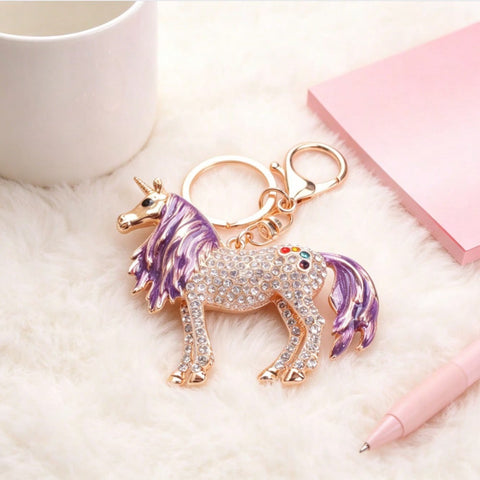 Unicorn Bling Keychain