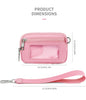 Pink Card Holder Pouch Wristlet