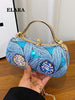 Blue Sequin Crossbody Bag