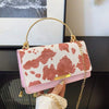 Pink Cow Print Purse