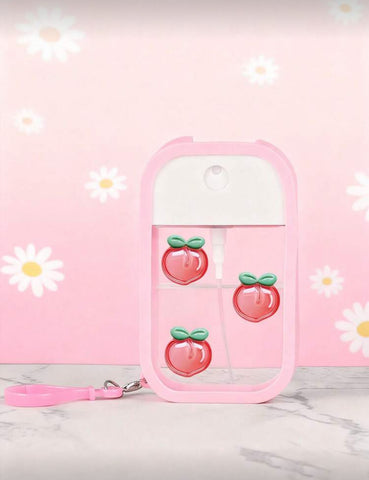 Peach Portable Spray Bottle Keychain (Empty Bottle)