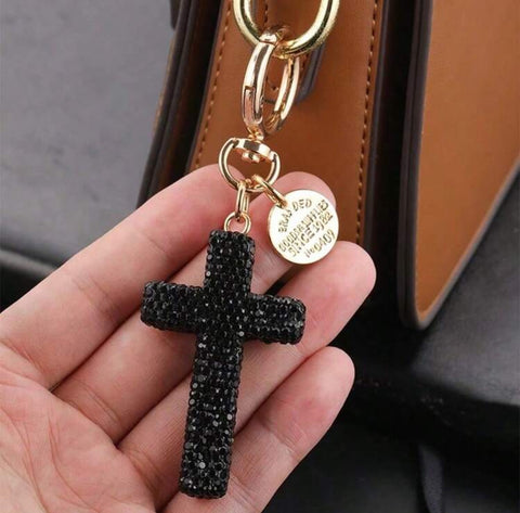 Cross Bling Keychain