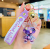 Floating Bear Liquid Keychain