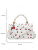 White Cherry Asymmetrical Purse